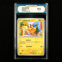 TQG 9.5 MINT+ 2023 Pokemon JPN Pikachu 055/190 - Image 1