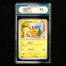 TQG 9.5 MINT+ 2023 Pokemon JPN Pikachu 055/190 - Image 2
