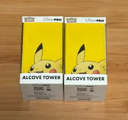 2x Ultra Pro Pokemon Pikachu Alcove Tower Deck Box Bundle - New - Image 1