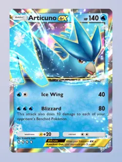 Articuno EX, Pokemon TCG Pocket, English, Genetic Apex set, Digital - Image 1