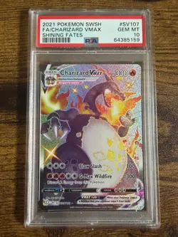 Pokemon Charizard VMAX #SV107 Shining Fates PSA 10 Gem Mint - Image 1
