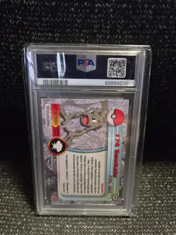 PSA 8 2000 Pokemon Game Topps Chrome Geodude TV Rare Base Set Series 2 NM-MT GEM - Image 2