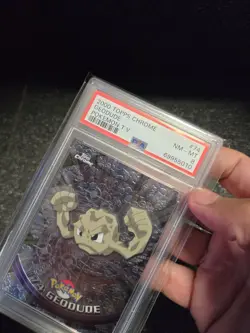 PSA 8 2000 Pokemon Game Topps Chrome Geodude TV Rare Base Set Series 2 NM-MT GEM - Image 5