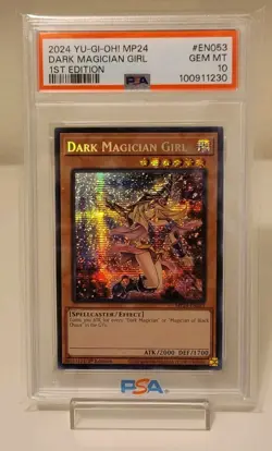 Yu-Gi-Oh! Dark Magician Girl 1st Edition Secret Rare MP24-EN053 PSA 10 - Image 1
