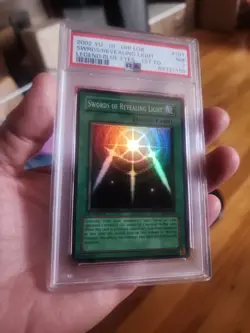 Yu-Gi-Oh Swords of Revealing Light 1st Ed LOB-101 PSA 7 Near Mint Extremely Rare - Image 3