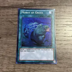 Yugioh 1x Moray of Greed AP01-EN010 Super Rare Unlimited Edition Near Mint - Image 1