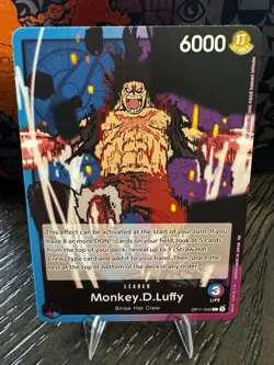 One Piece A Fist of Divine Speed Monkey.D.Luffy Leader OP 11-040 ONE PIECE - Image 1