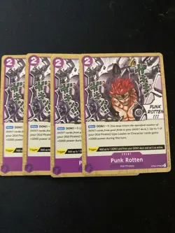 One Piece TCG Awakenings Of The New Era Punk Rotten OP05-078 - Playset x4! - Image 1