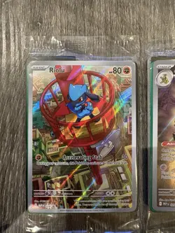 Pokemon TCG Mega Evolution Riolu & Alakazam ETB Promo Cards (Sealed) - Image 2