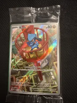 Pokemon TCG Riolu 010 Black Star Promo Card - Mega Evolution ETB Promo - Sealed - Image 1