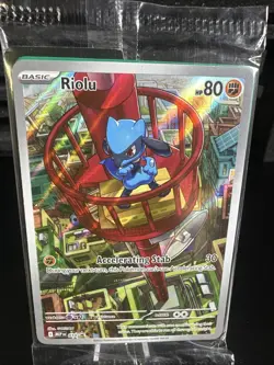 SEALED Promo Riolu #10 Mega Evolution ETB Black Star Promo Pokemon TCG Near Mint - Image 1