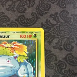 Pokemon TCG Venusaur Base Set 15/102 Holo Unlimited Holo Rare - Image 3