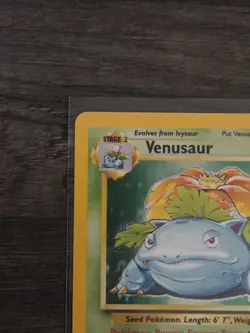1999 Venusaur 15/102 Base Set Unlimited Holo Rare Pokemon TCG - Image 4