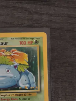 1999 Venusaur 15/102 Base Set Unlimited Holo Rare Pokemon TCG - Image 5