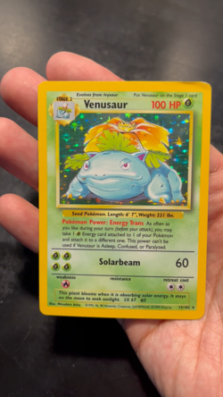 POKEMON TCG VENUSAUR 15/102 HOLO BASE SET UNLIMITED 1999 - (SEE PHOTOS) - Image 2