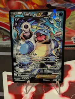 Pokemon TCG Blastoise EX Promo Holo Rare Card XY122 2016 LP Condition - Image 1