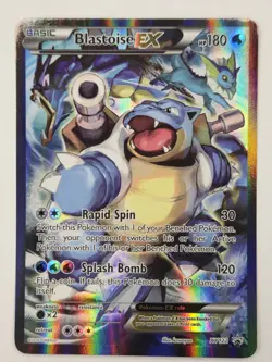 Pokemon TCG Blastoise EX Promo Holo Rare Card XY122 2016 LP Condition - Image 1