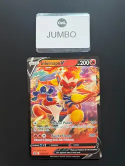 Infernape V SWSH252 JUMBO OVERSIZED Black Star Promo Pokemon Card - Image 1