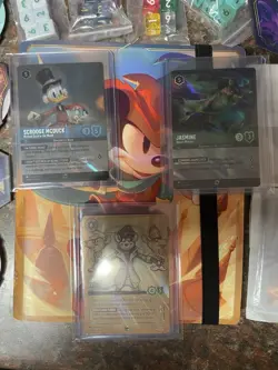 🔥Disney Lorcana 79 Card Lot 3 Enchanted, Holo,and Regular Cards Plus More - Image 2