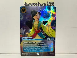 Disney Lorcana TCG Mulan Considerate Diplomat Enchanted 235/204 Fabled Holo - Image 1