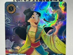 Disney Lorcana TCG Mulan Considerate Diplomat Enchanted 235/204 Fabled Holo - Image 2