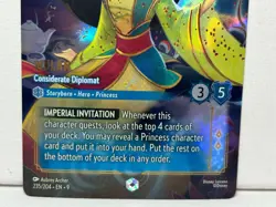 Disney Lorcana TCG Mulan Considerate Diplomat Enchanted 235/204 Fabled Holo - Image 3