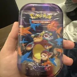Pokemon TCG: Mega Heroes Mini Tin – Mega Kangaskhan Artwork (Factory Sealed) - Image 1