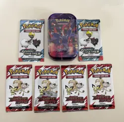 Pokemon TCG: Mega Hero’s Mini Tin + 6 Fun Packs - Factory SEALED - Image 1