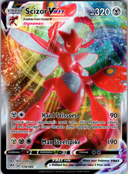Scizor VMAX 119/189 SWSH03: Darkness Ablaze Ultra Rare - NM - Image 1