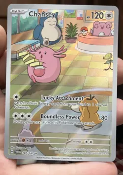 Pokemon TCG iR Chansey 187/167 SV06: Twilight Masquerade Holo Minty Pack Fresh - Image 4