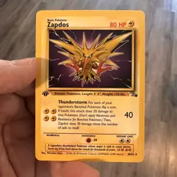 1st Edition Zapdos 30/62 Fossil Set Rare Vintage 1999 Pokemon Card - LP to NM - Image 1