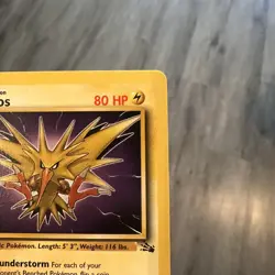 1st Edition Zapdos 30/62 Fossil Set Rare Vintage 1999 Pokemon Card - LP to NM - Image 3