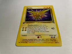 Pokemon Fossil - Zapdos 1st Edition 30/62 - WoTC Card LP Base Set/Fossil/Jungle - Image 3