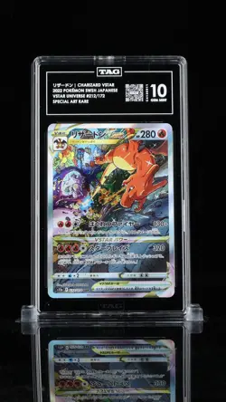 TAG 10 GEM MINT Japanese Pokemon 2022 CHARIZARD VSTAR 212/172 V. UNIVERSE S12a - Image 1