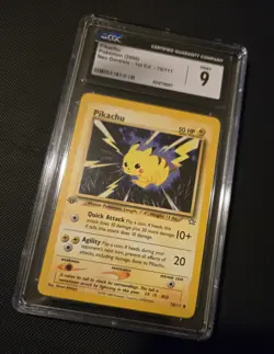 2000 Pokemon TCG: Neo Genesis 1st Edition Pikachu #70/111 WoTC Card - Mint PSA 9 - Image 2