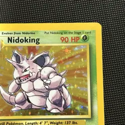 Pokemon TCG Nidoking Holo Rare Card Base Set 11/102, 1999 WOTC Vintage LP - Image 4