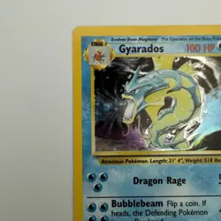 Pokemon Gyarados TCG Holo Card Base Set, Unlimited Rare, 6/102 LP Condition - Image 3