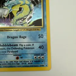 Pokemon Gyarados TCG Holo Card Base Set, Unlimited Rare, 6/102 LP Condition - Image 5