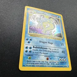 Pokemon TCG Gyarados Base Set Holo Rare Card 6/102 LP Condition - Image 2