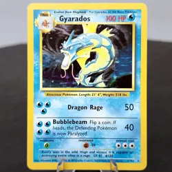 Gyarados 6/102 Holo Rare Base Set WOTC Pokemon Card Vintage 1999 TCG LP ✨ - Image 1