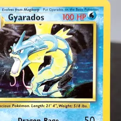 Gyarados 6/102 Holo Rare Base Set WOTC Pokemon Card Vintage 1999 TCG LP ✨ - Image 2