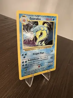 Pokemon TCG Gyarados 6/102 Base Set Holo Rare Card LP Unlimited 1999 MP - Image 5