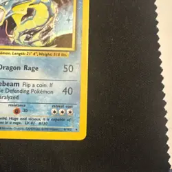 Pokemon TCG Gyarados Holo 6/102 Base Set Card LP - brilliant for a binder - Image 4