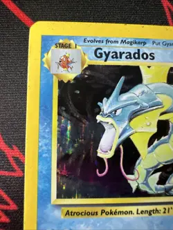 Pokemon Gyarados Holo Rare TCG Base Set Card 6/102 Vintage 1999 LP+ - Image 3