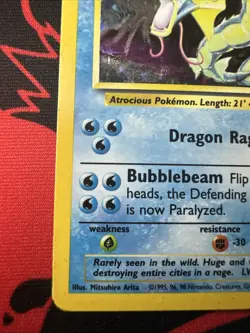 Pokemon Gyarados Holo Rare TCG Base Set Card 6/102 Vintage 1999 LP+ - Image 4