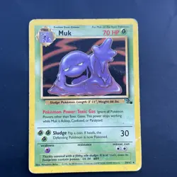 Muk 28/62 Non Holo Fossil Set Rare Pokemon WOTC Heavy Played - Image 1