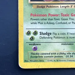 Muk 28/62 Non Holo Fossil Set Rare Pokemon WOTC Heavy Played - Image 2