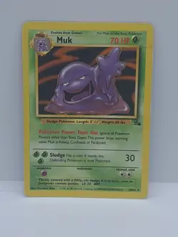 Muk 28/62 Non Holo Fossil Set Rare Pokemon WOTC Heavy Played - Image 2