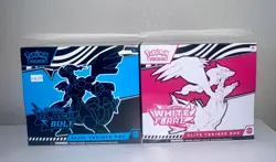 Pokemon TCG Black Bolt and White Flare Elite Trainer Box ETB Set of 2 Sealed - Image 1