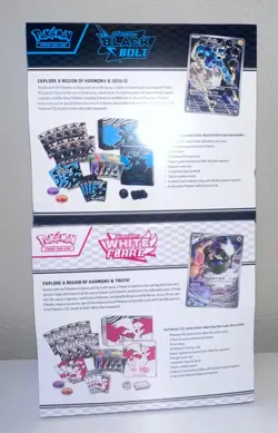 Pokemon TCG Black Bolt and White Flare Elite Trainer Box ETB Set of 2 Sealed - Image 3